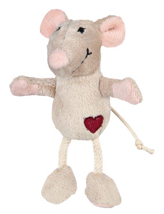 Plyschmus 11cm, Beige