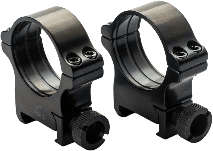 Rusan Stålringar för Weaver, 30 mm med tumskruv, höjd: 14 mm