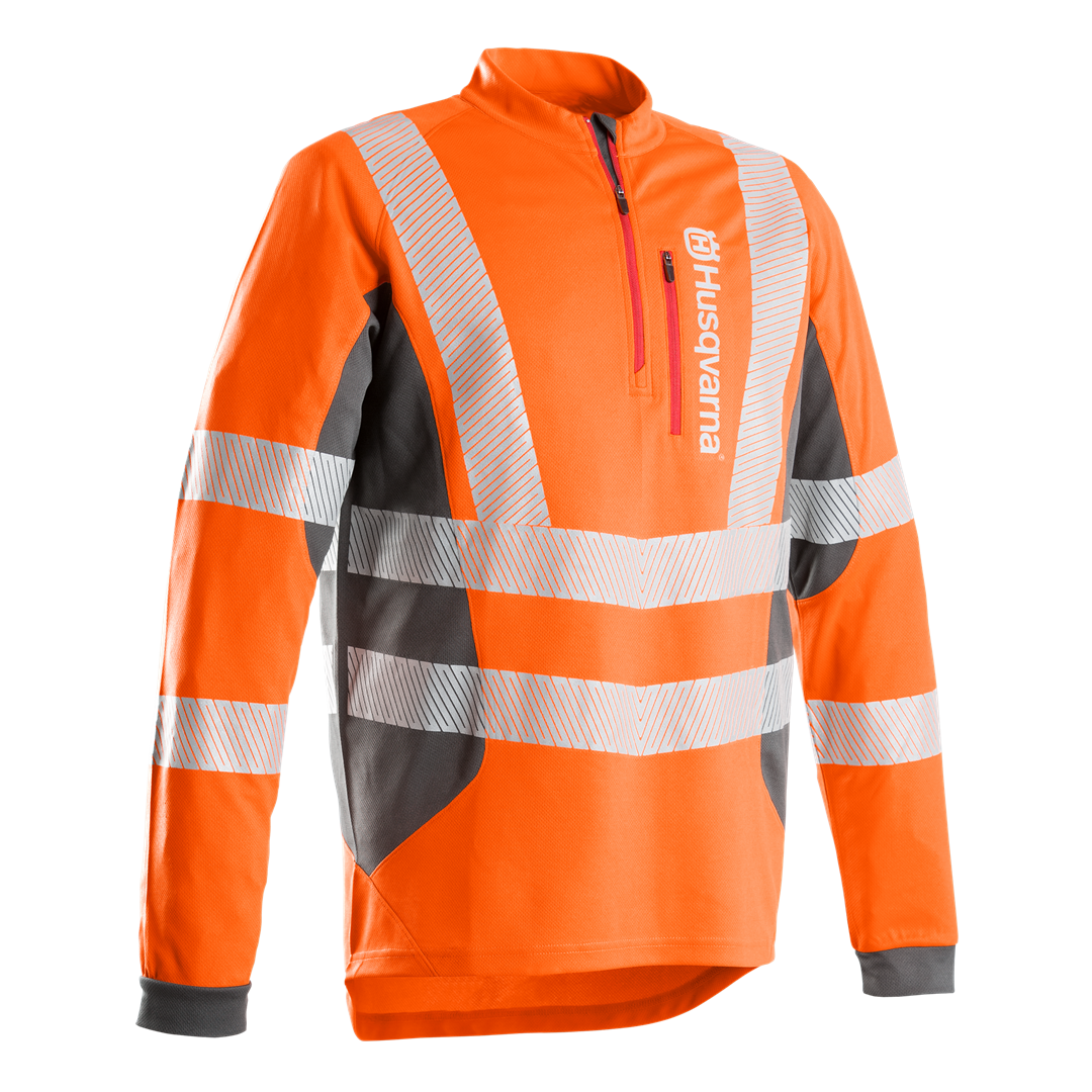 Husqvarna Arbejds T-Shirt Lange Ærmer, Technical High Viz