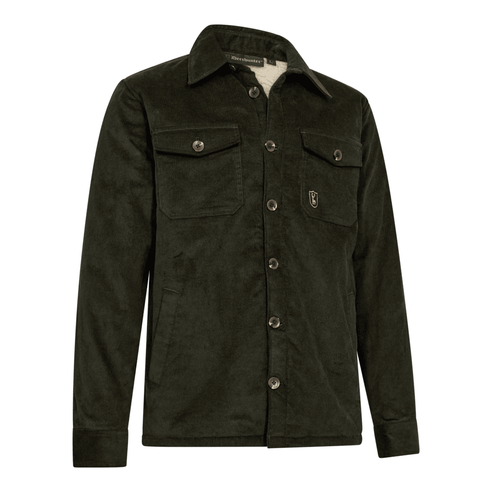 Deerhunter Sherpa Lined Corduroy Jacket Men Timber
