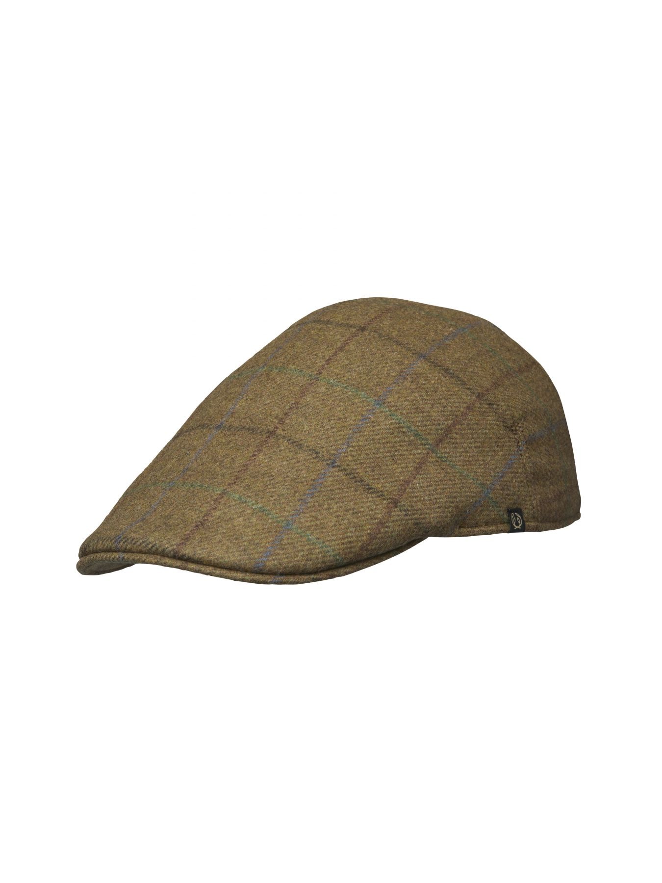 Chevalier Dalton Tweed Sixpence Cap Oak Brown Checked 60