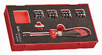 Teng Tools Momentskruvmejsel i sats TEASD38 EVA 1/4 1-5Nm 38 delar