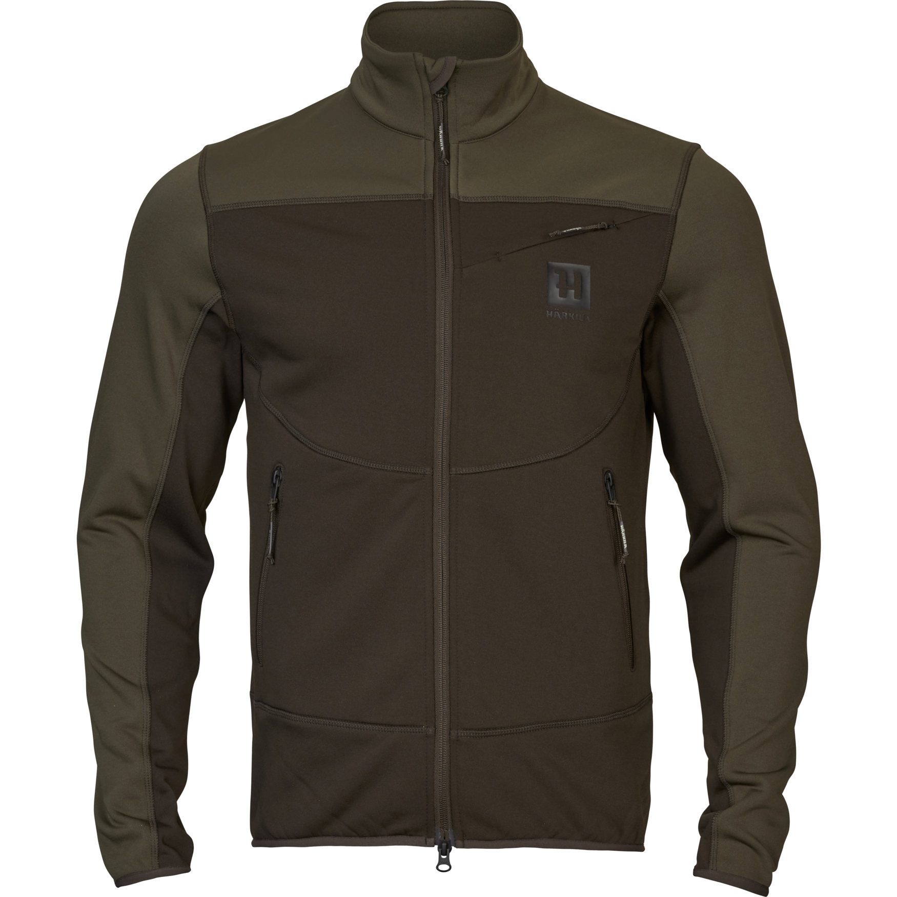 Härkila Olaf Fleecejacke Herren Shadow Brown/Forest Night