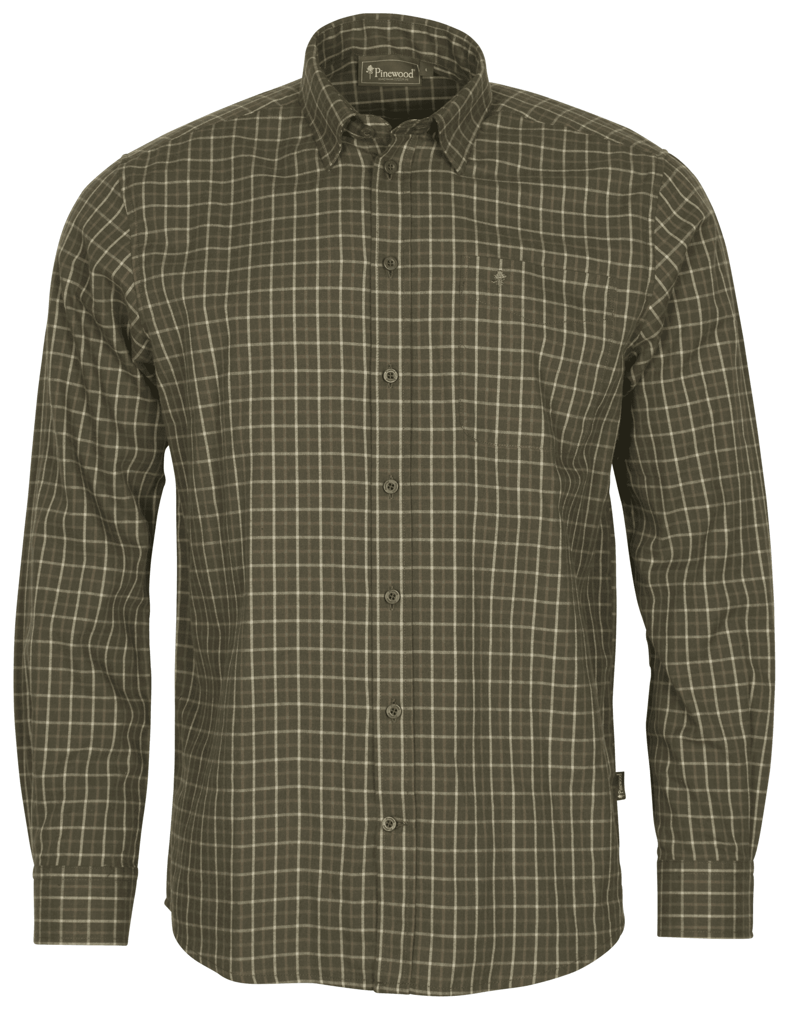 Pinewood Nydala Grouse Skjorta Herr Moss Green