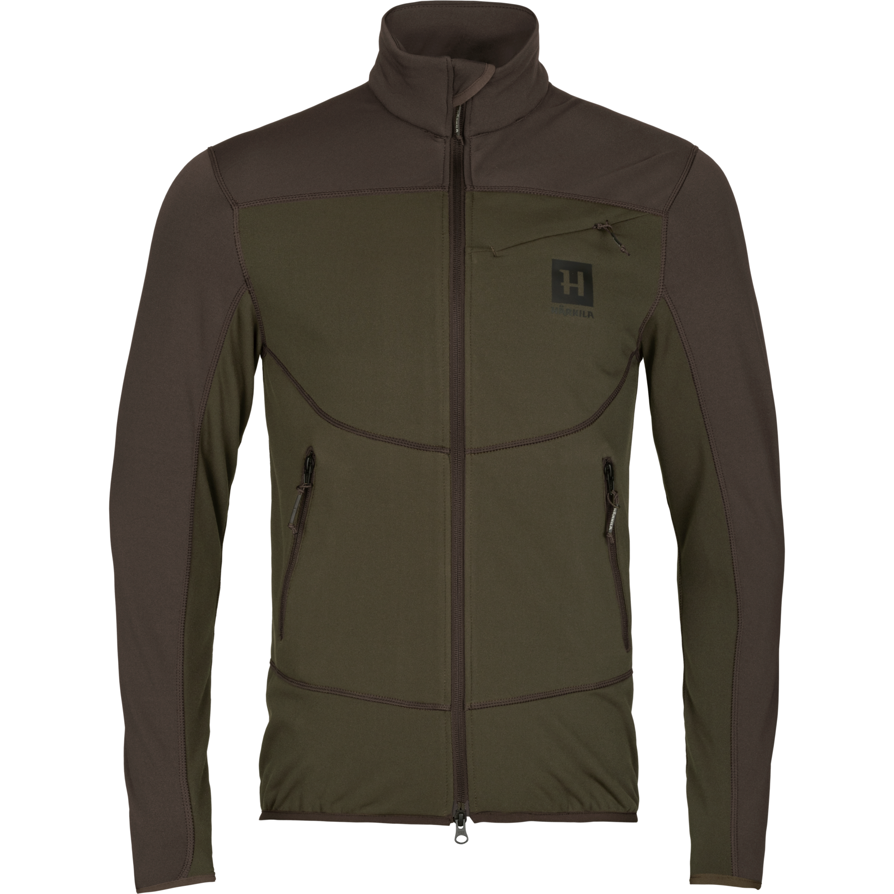 Härkila Olaf Fleecejakke Herre Willow Green/Shadow Grey