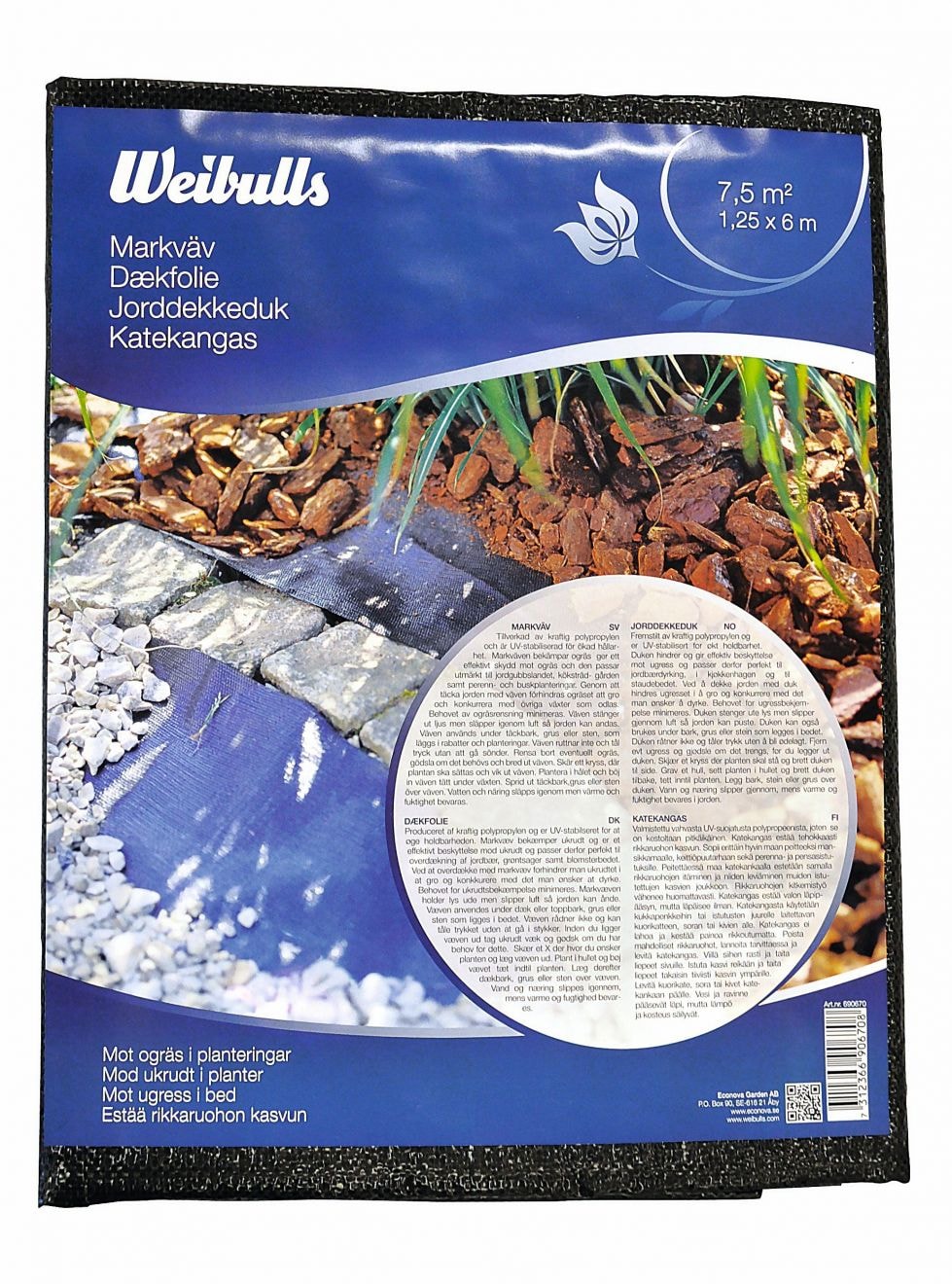 Weibulls Markväv 1,25x6 m