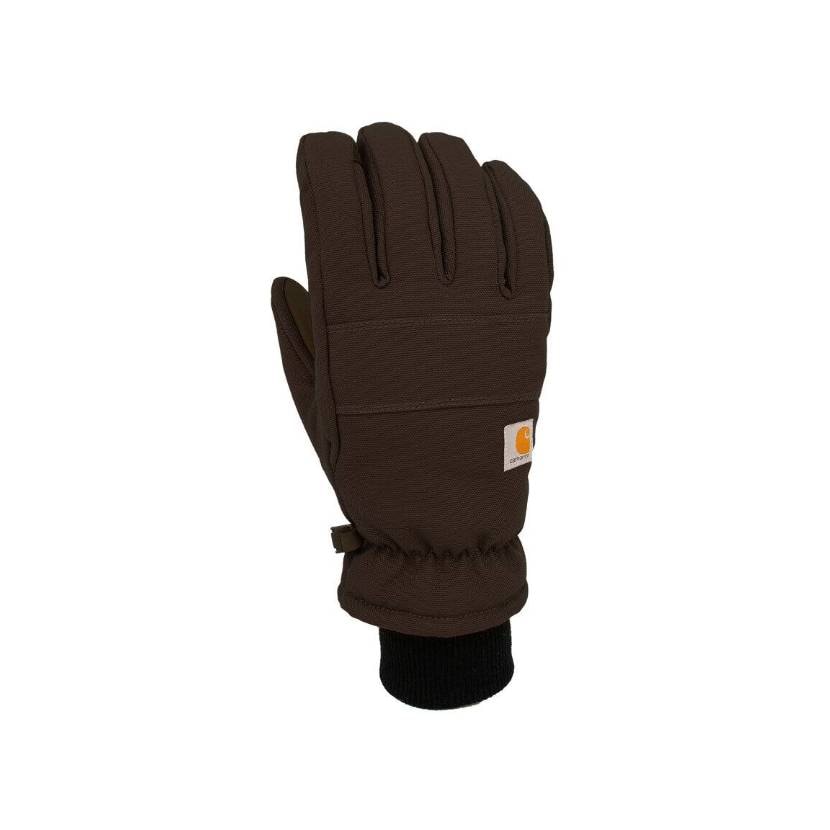 Carhartt Insulated Duck Sythetic Leather Touch-Sensitive Knit Cuff Glove Women Black