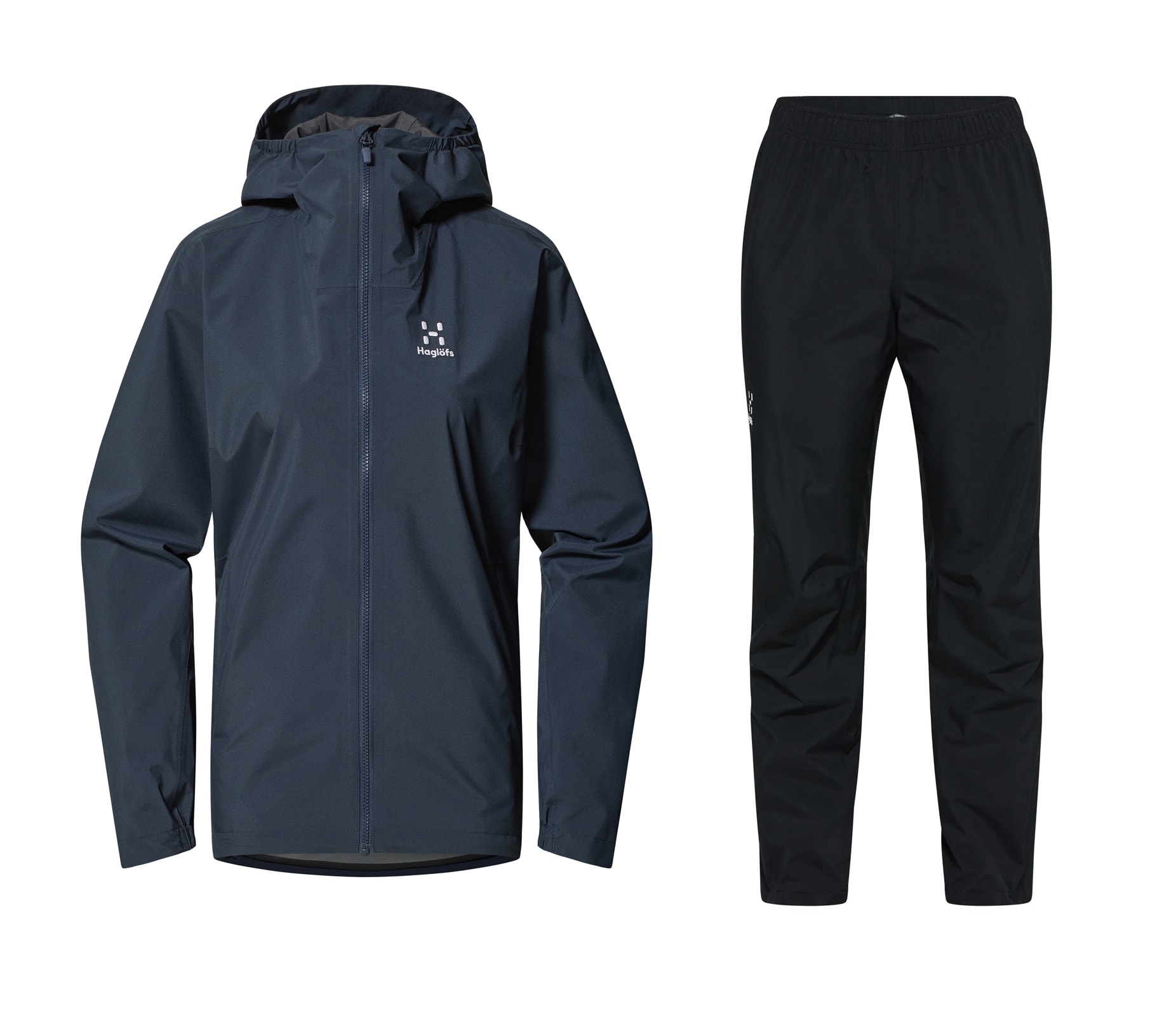 Haglöfs Korp Proof/Proof II Regndress Dame Tarn Blue/True Black