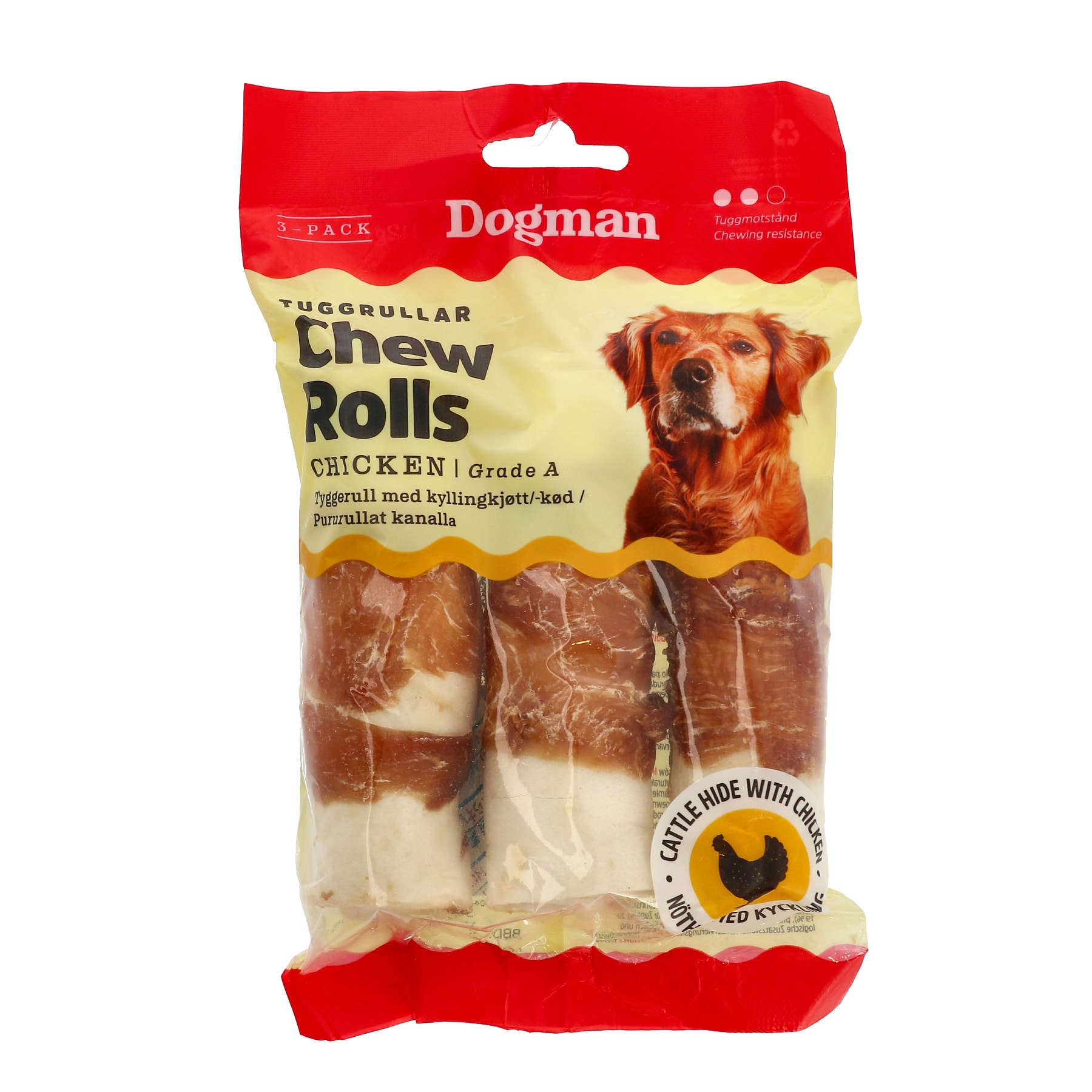 Tuggrulle med Kyckling 3-pack