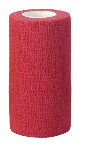 Självhäftande bandage 10cmx4,5m, Röd -