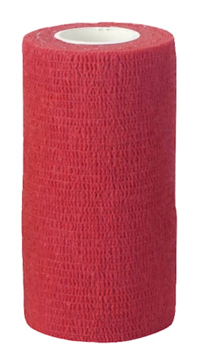Selvklæbende bandage 10cmx4,5m, Rød