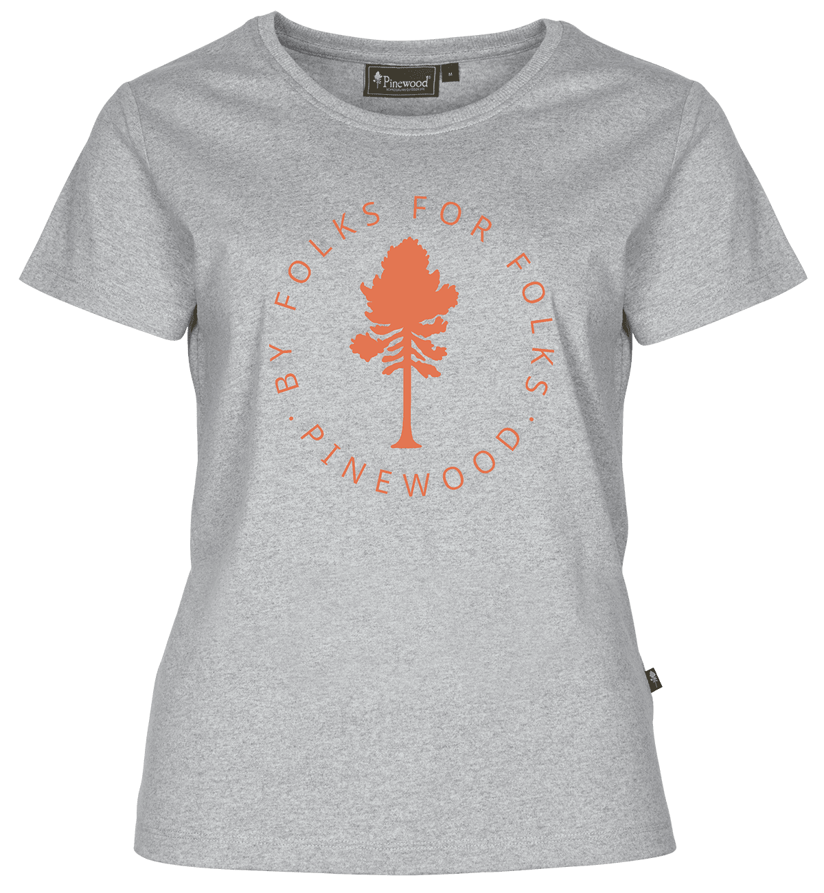 Pinewood Pinewood Tree T-Shirt Dam Light Grey Melange