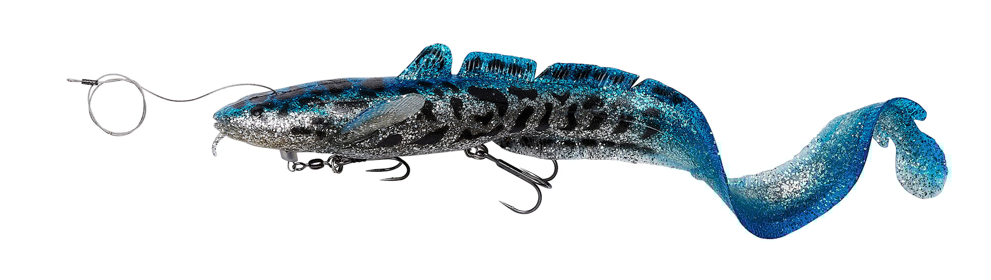 SG 3D Line Thru Burbot 36 cm FS - Blue Silver Uv -