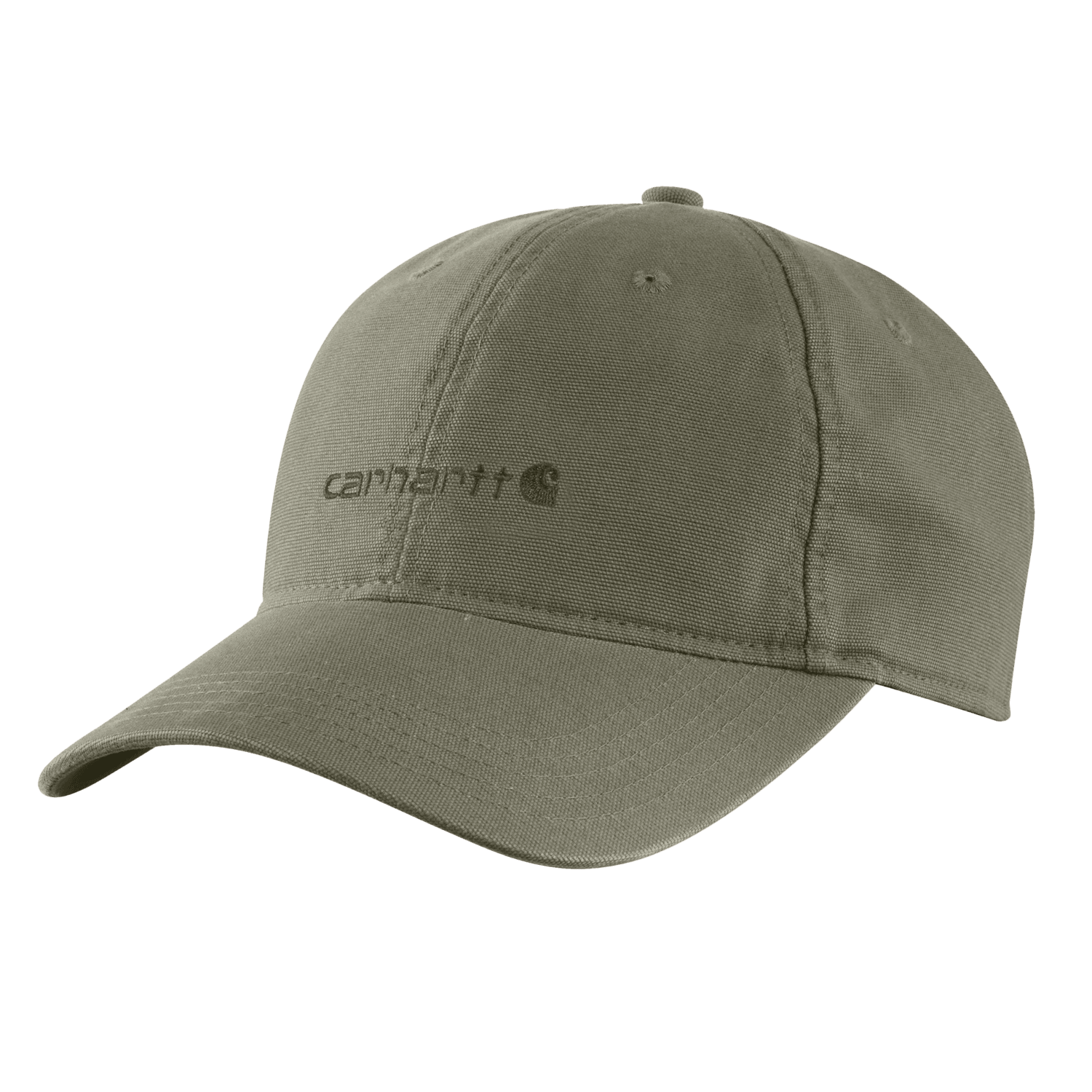 Carhartt Canvas Embroidered Graphic Cap Women Dusty Olive