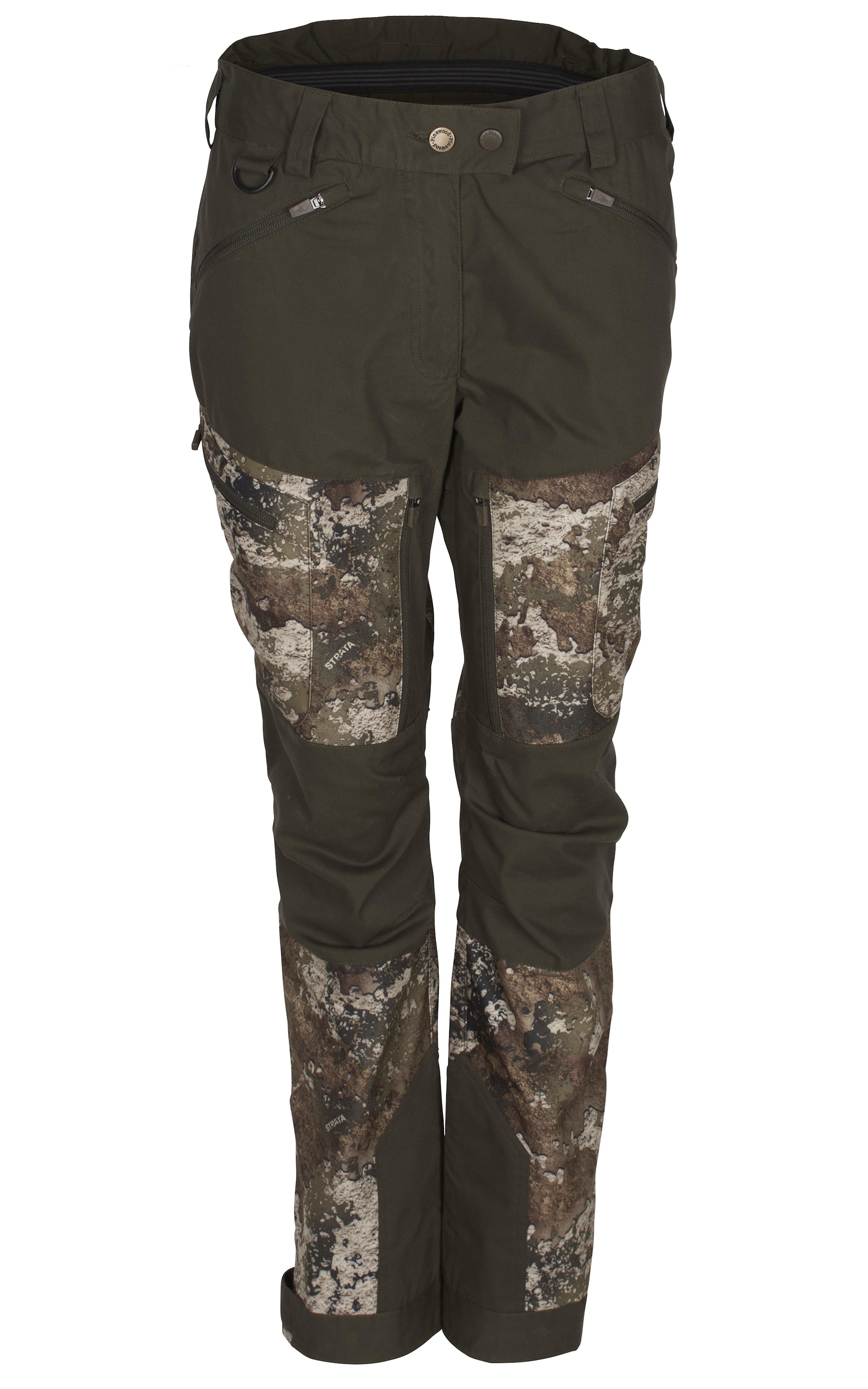 Pinewood Furudal Tracking Camou Byxor Dam Strata/Moss Green