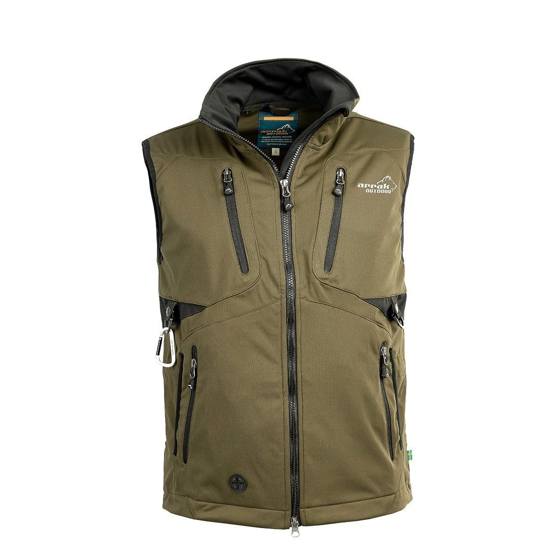 Arrak Softshellvest Acadia Unisex Olive 2XS