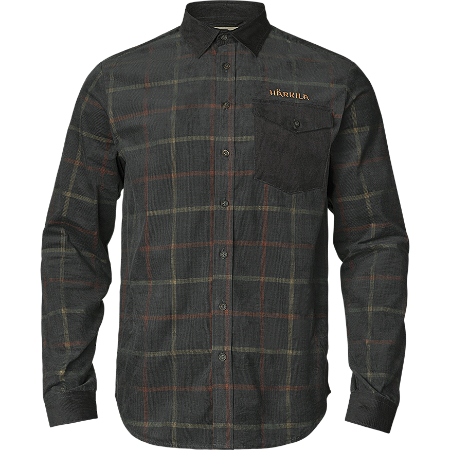 Kaldfjord velvet checked shirt Phantom M