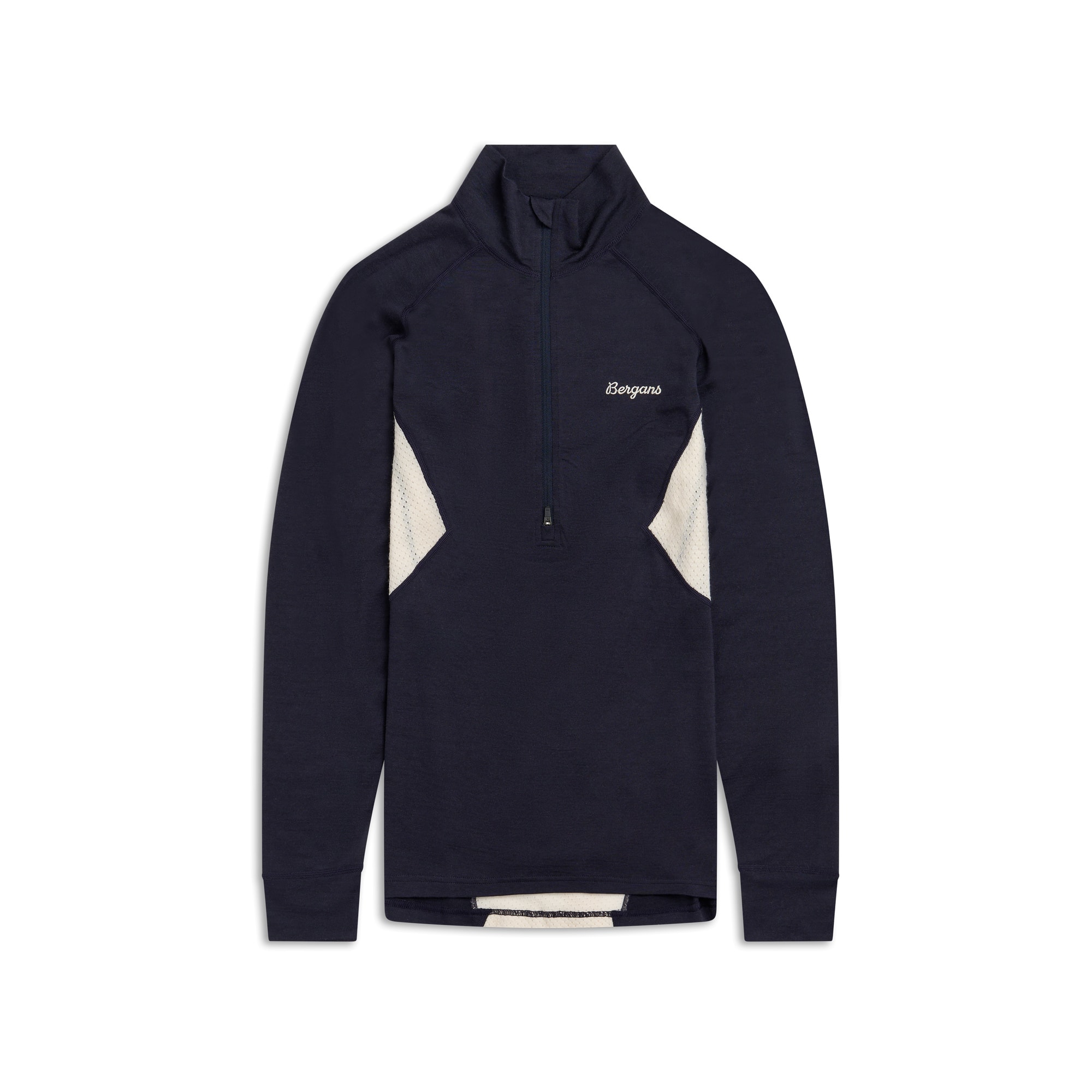 Bergans Inner:Pure Merino Half-Zip Ulltrøye Dame Dark Navy/Creme