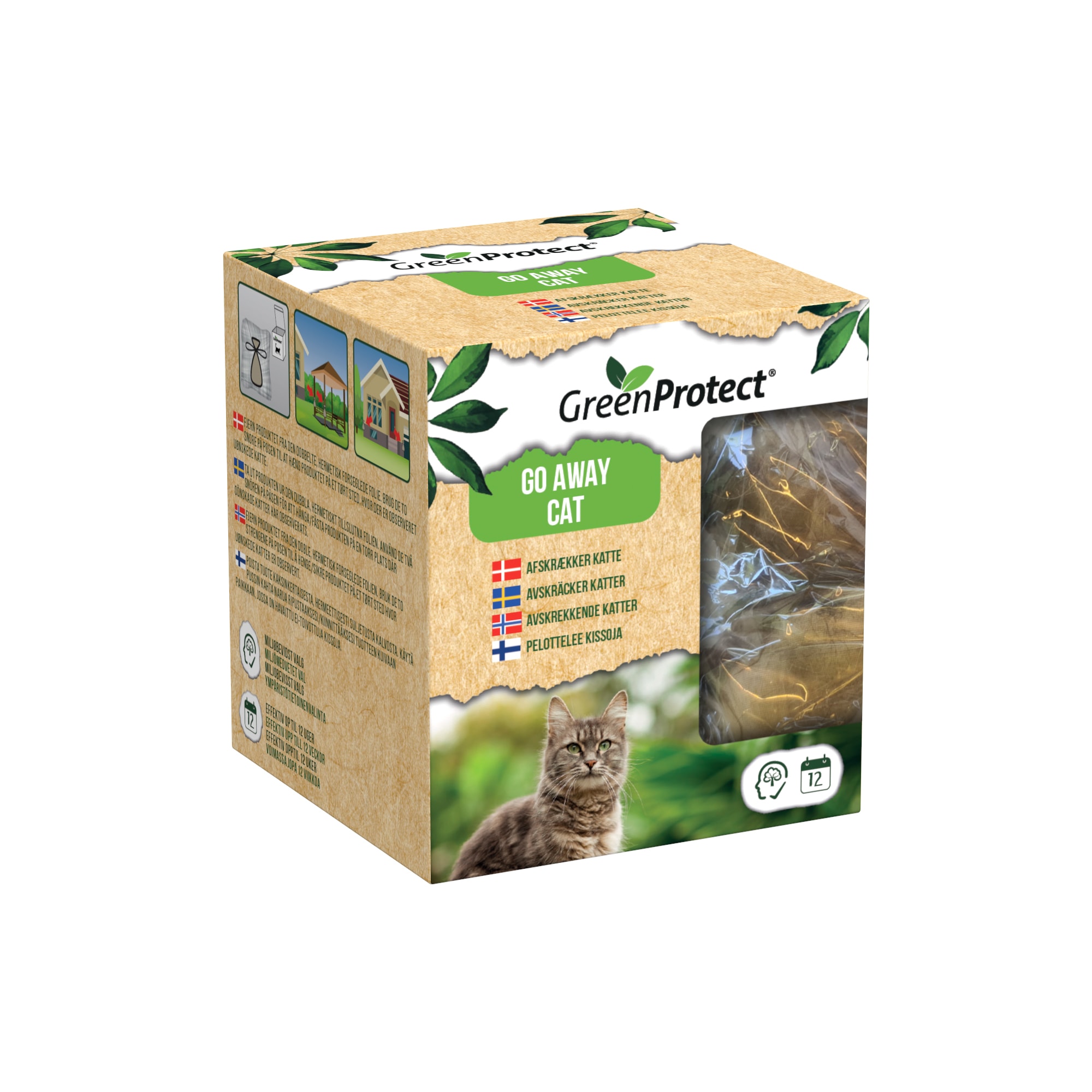 Green Protect Go Away Cat