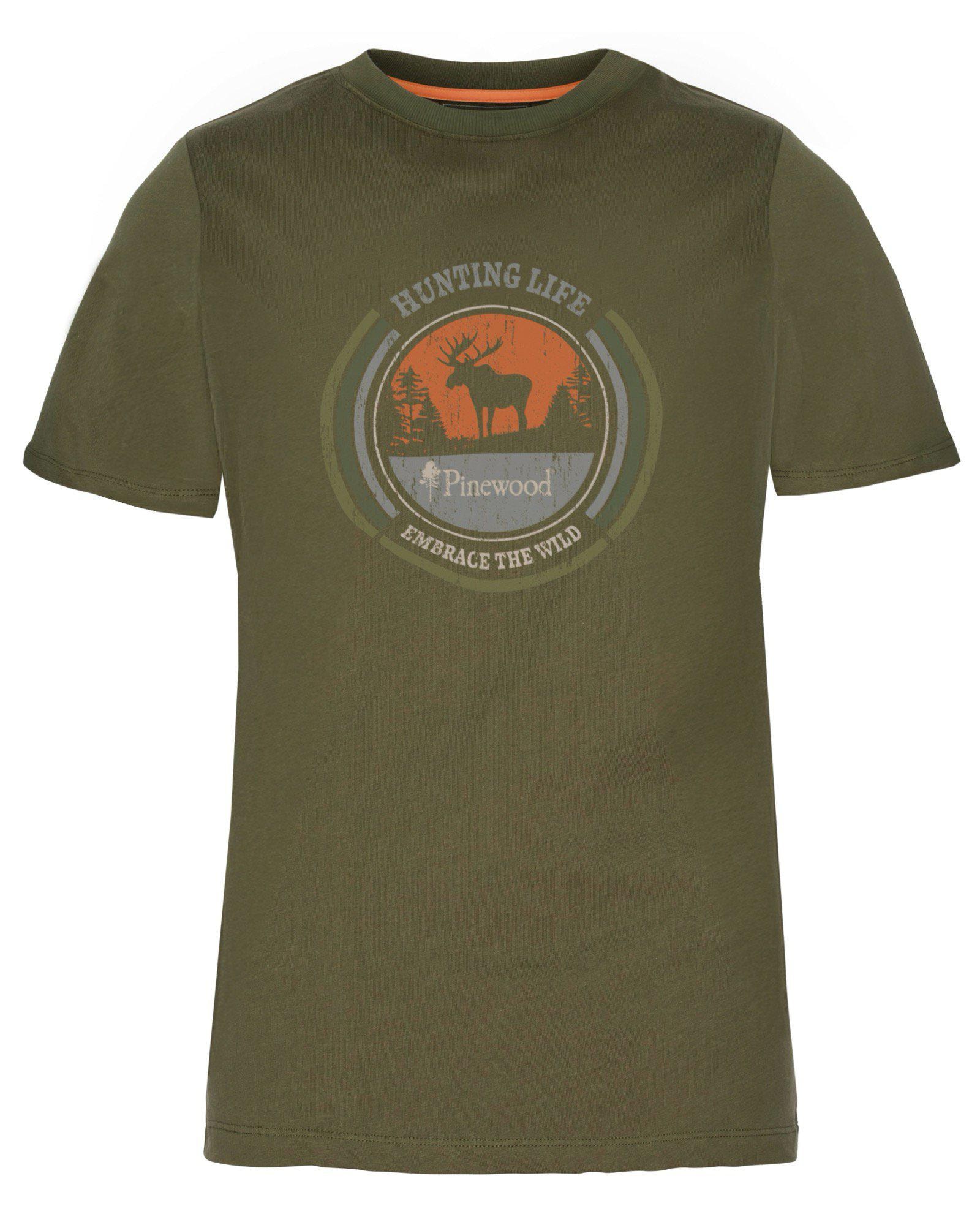 Pinewood Moose T-shirt Dam Hunting Olive