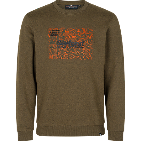 Seeland Pulse Sweatshirt Herren Dark Olive Melange