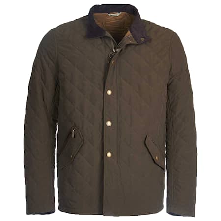 Barbour Shoveler Quiltad Jacka Herr Olivgrön