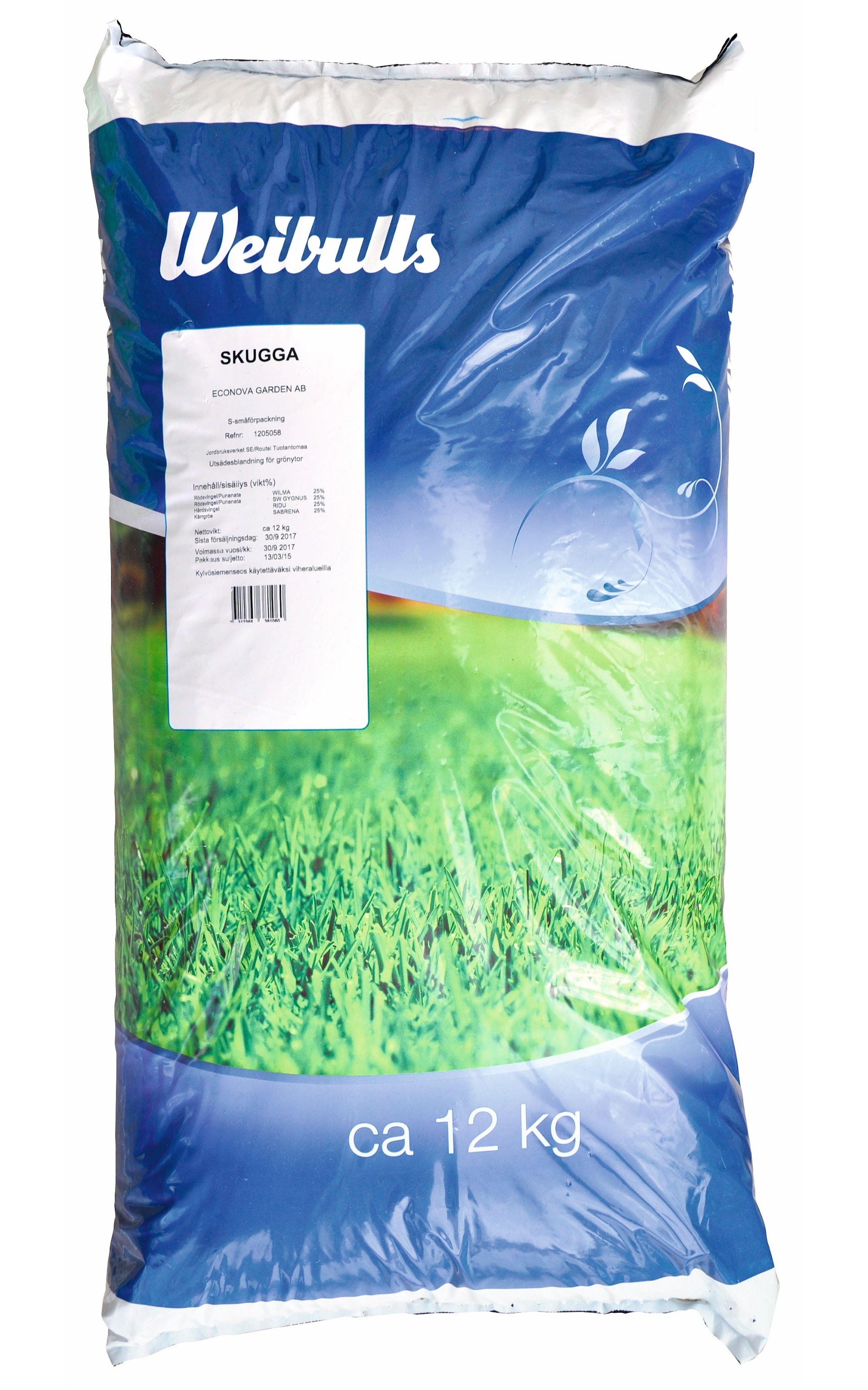 Weibulls Skugga Gräsfrö 12 kg