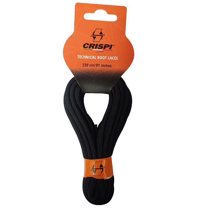 Crispi kengännauhat mustat pyöreät