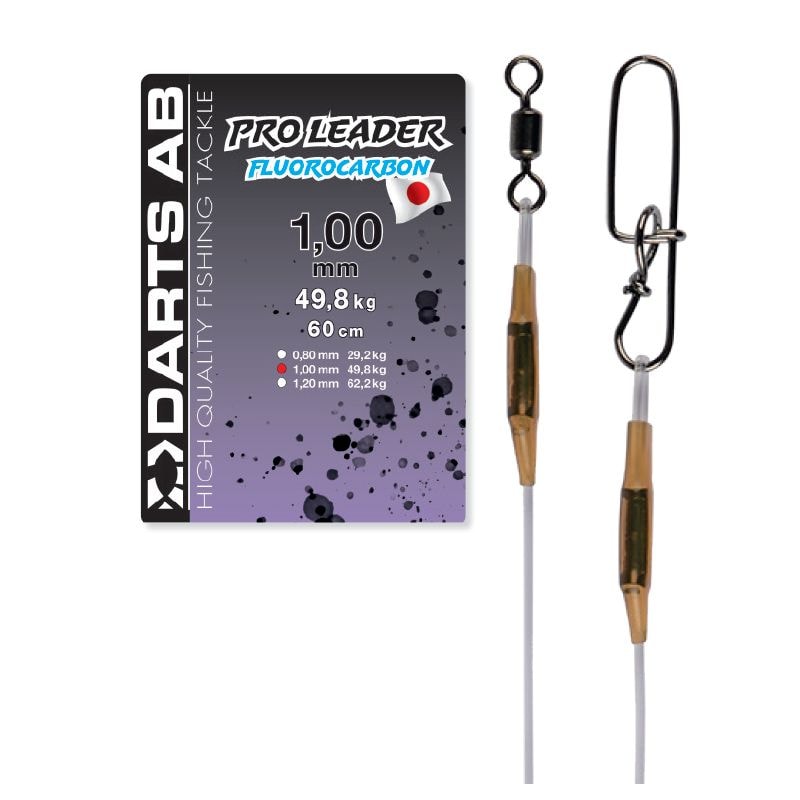 Darts Pro Fluorcarbontafs Heavy Gädda 60 cm