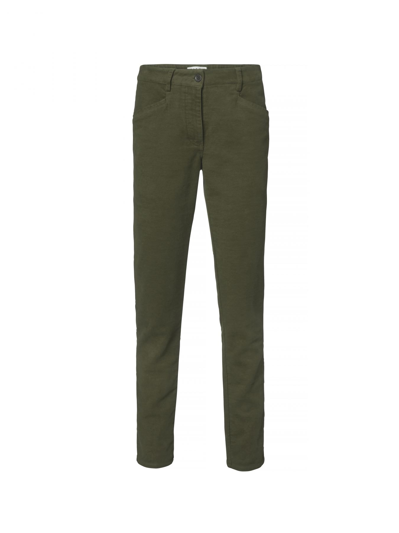 Chevalier Tirley Moleskin Pants Women Dark Green 38W -