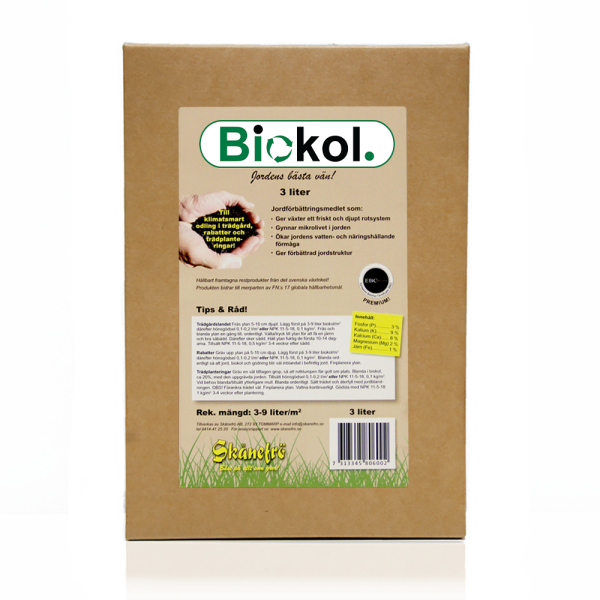 Skånefrö Biokol 3 liter