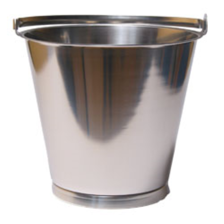 Hink Rostfri 10 Liter Med Bottenband