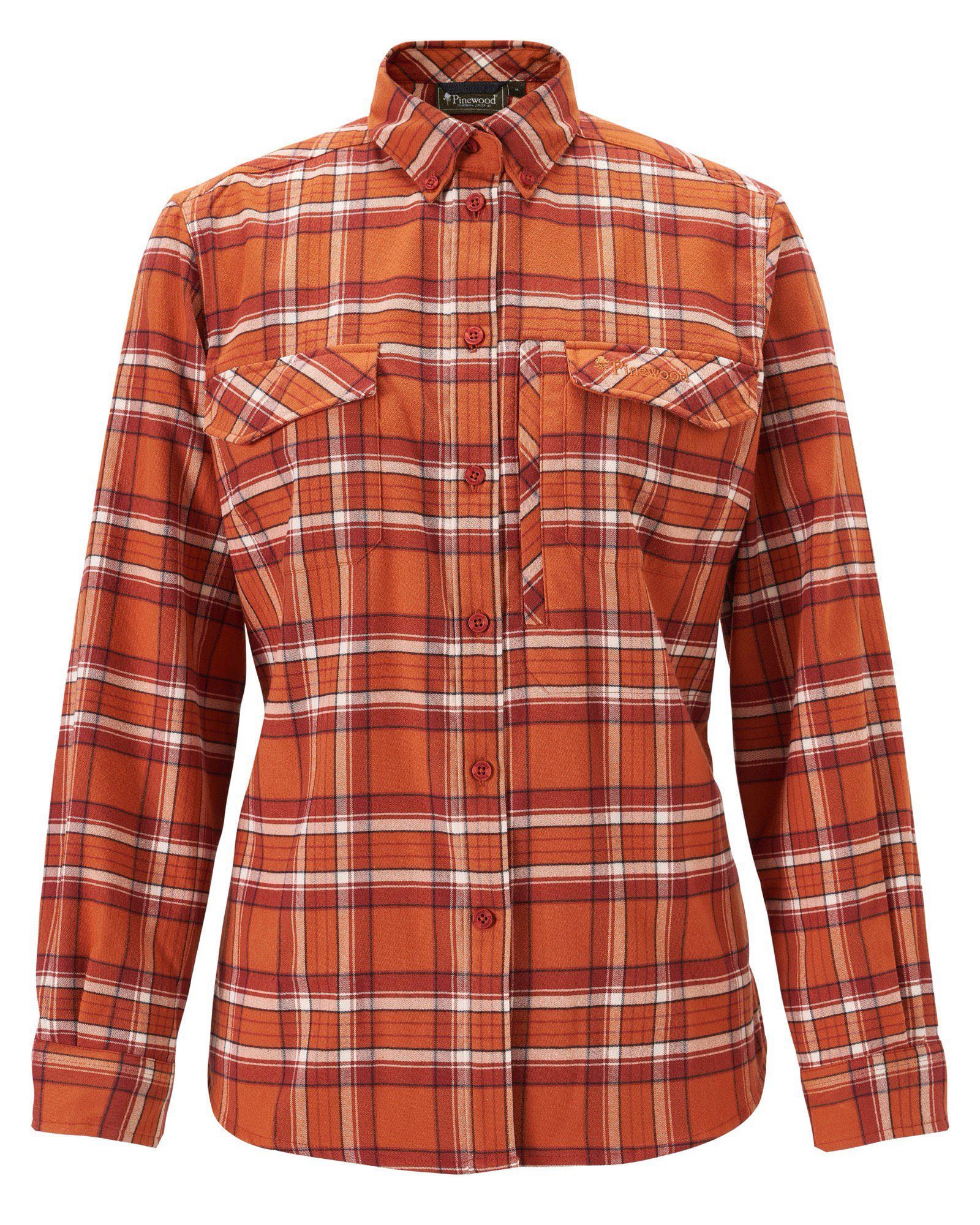 Pinewood Abisko Hiking Flannelskjorta Dam Burned Orange L