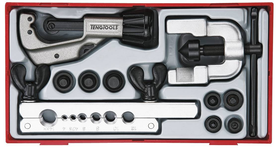 Teng Tools Rör-/flänsverktygssats TTTF10 10 delar