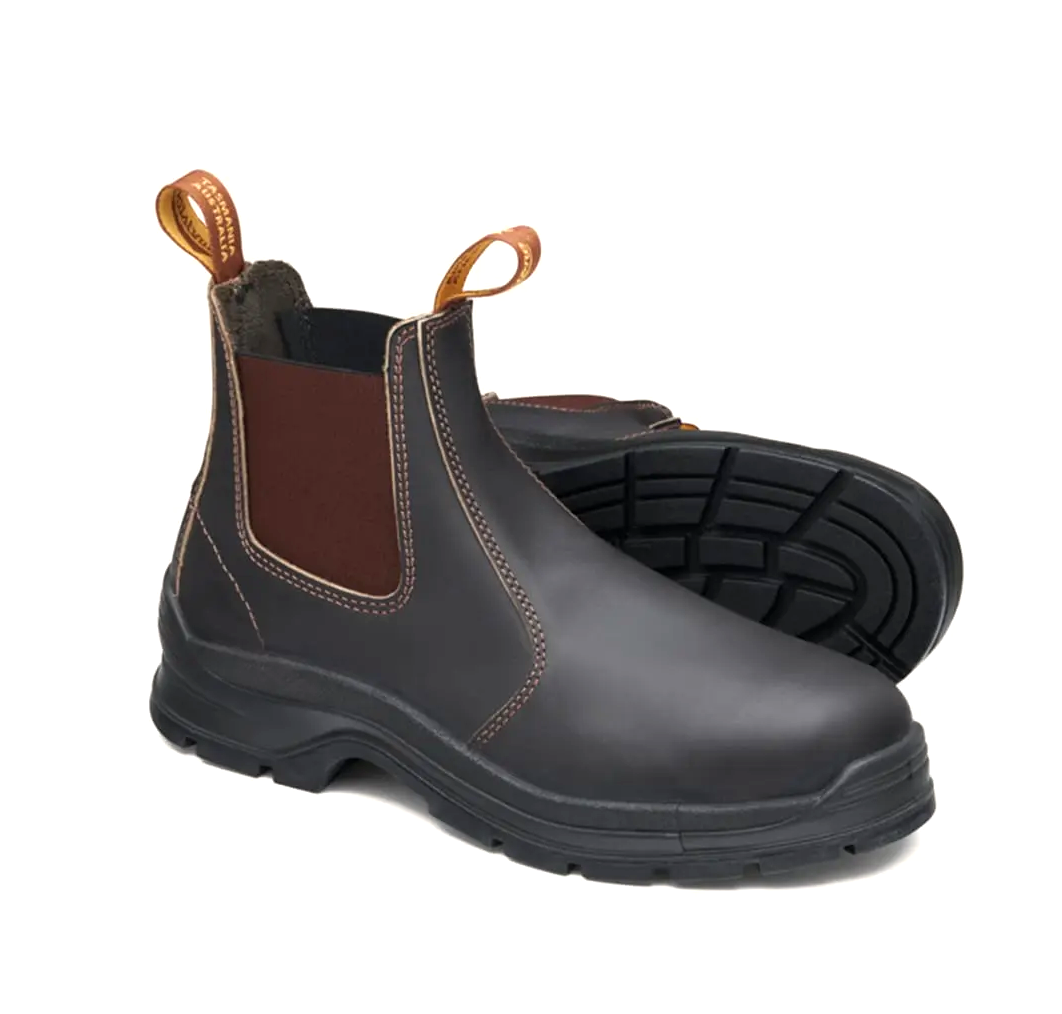 Blundstone 400 arbeidsstøvler skinn brun