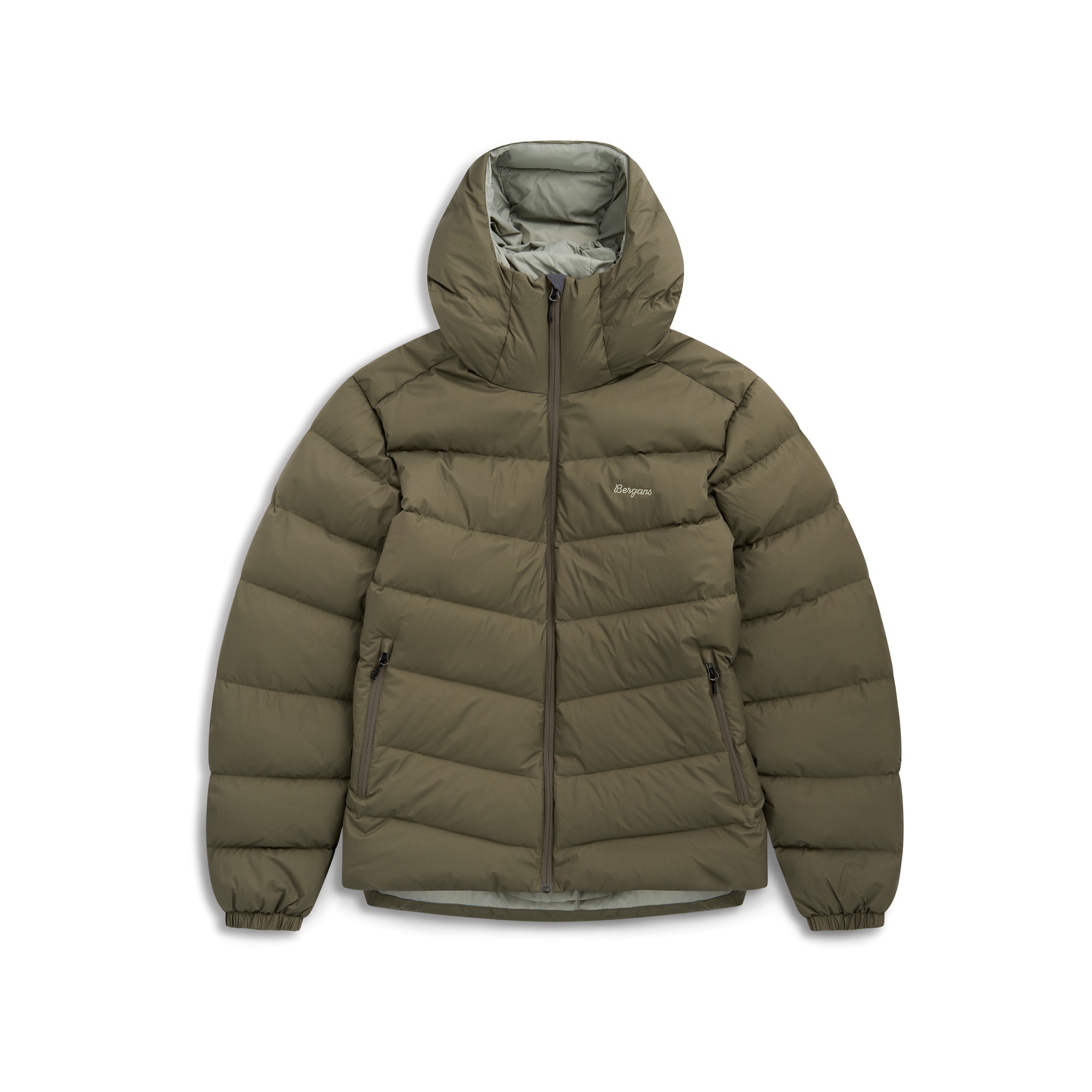 Bergans Garmo Down Hood Jakke Herre Green Mud