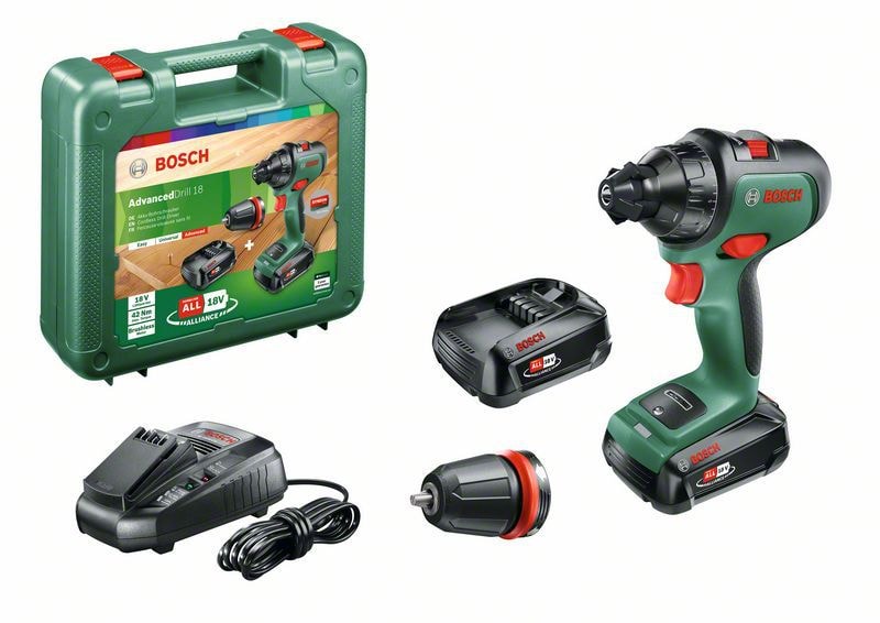 Bosch Skruvdragare ADV 18 med 2x2,5Ah batterier & laddare