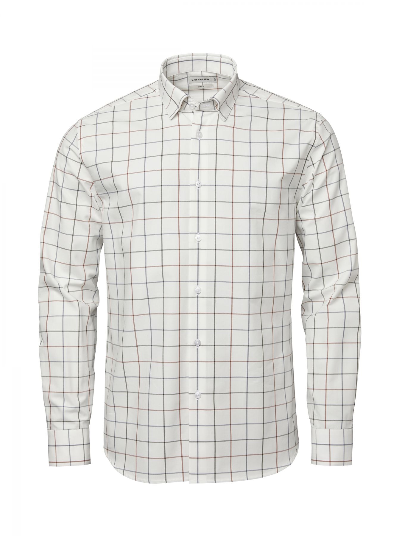 Chevalier Rossway Contemporary Fit Shirt Men XL Amber Tattersall 2XL -