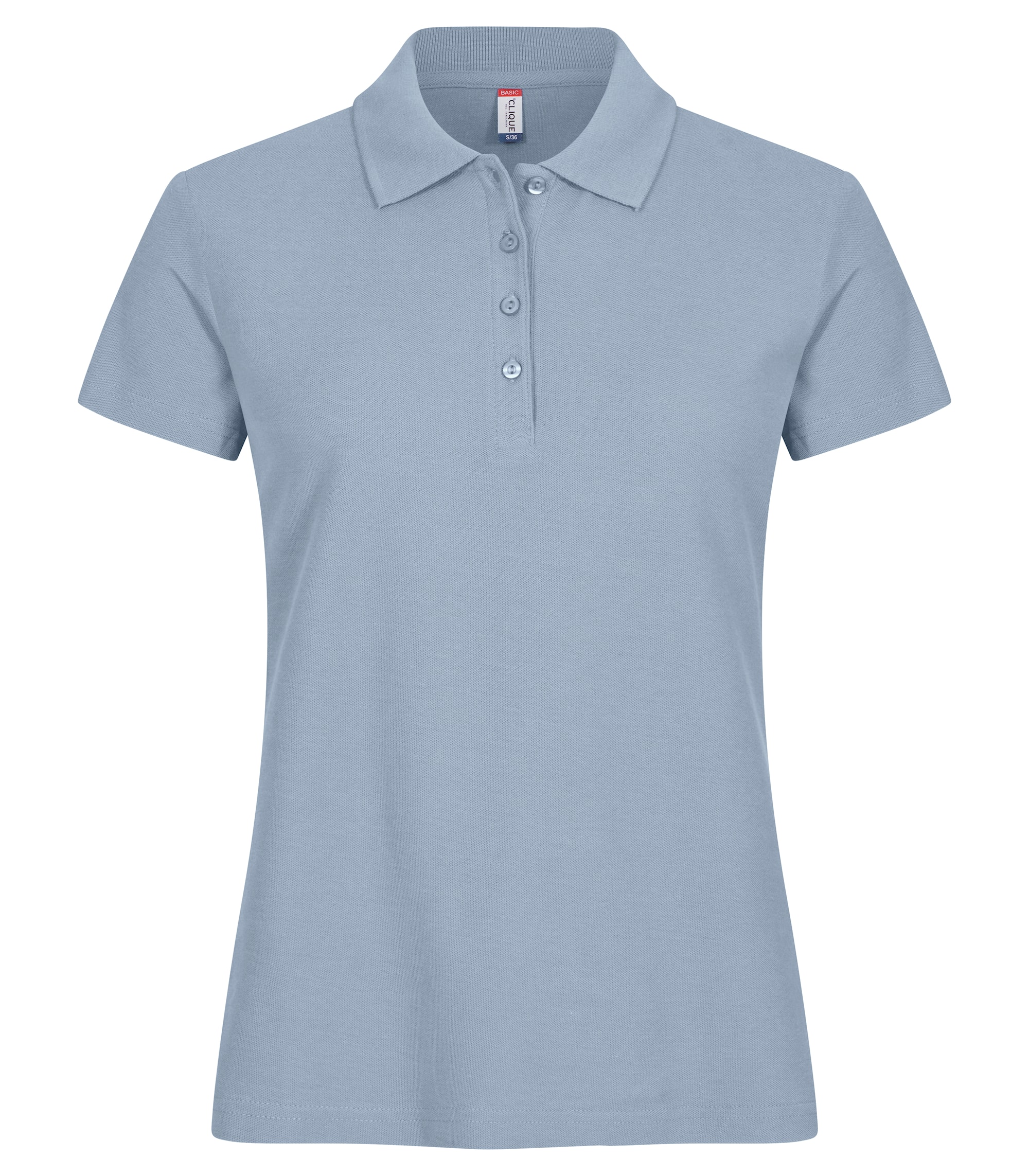 Clique Poloshirt Damen Mist Blue