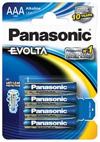 Panasonic Batteri Alkaliska Evolta AAA