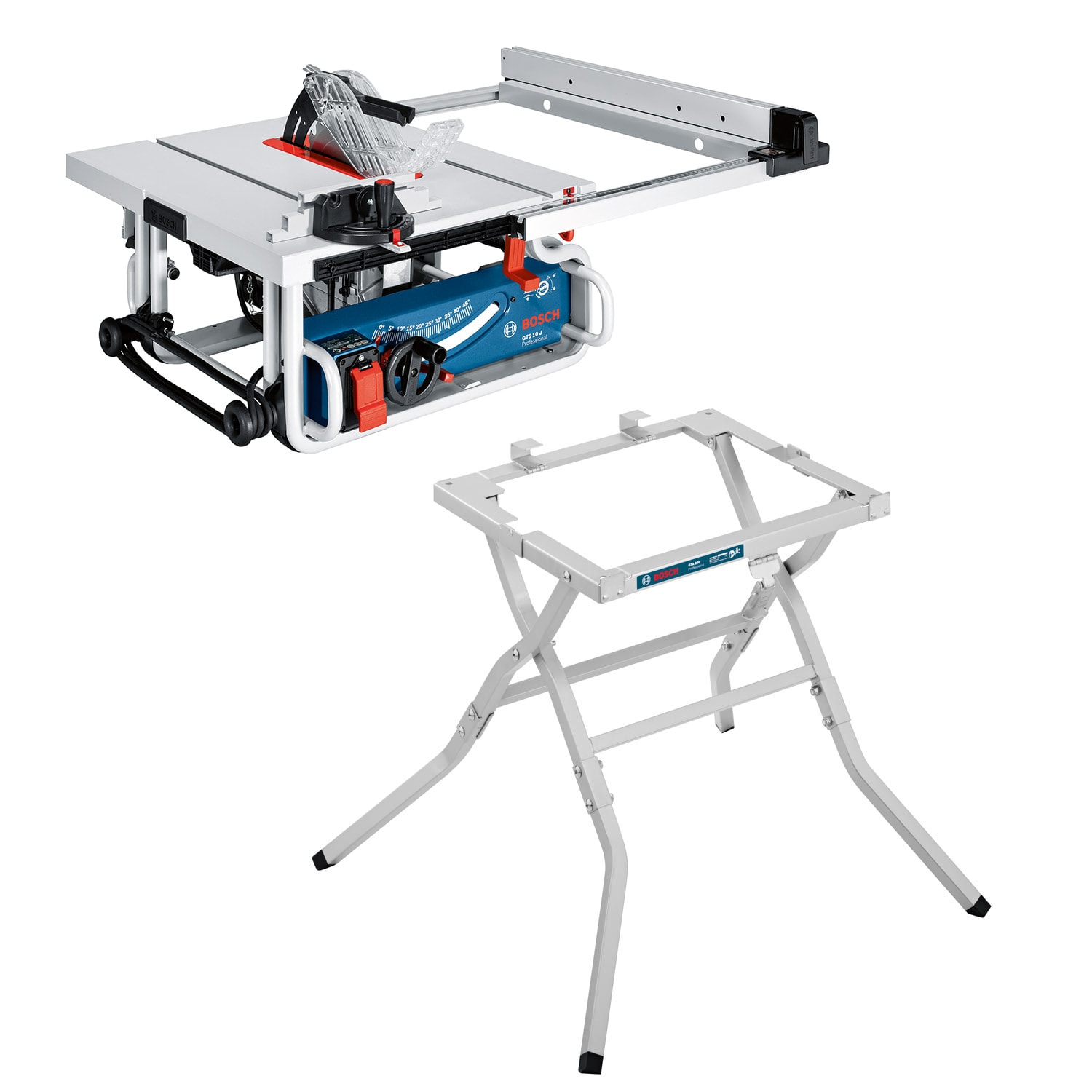 Bosch Table Saw GTS 10 J with Stand GTA 600