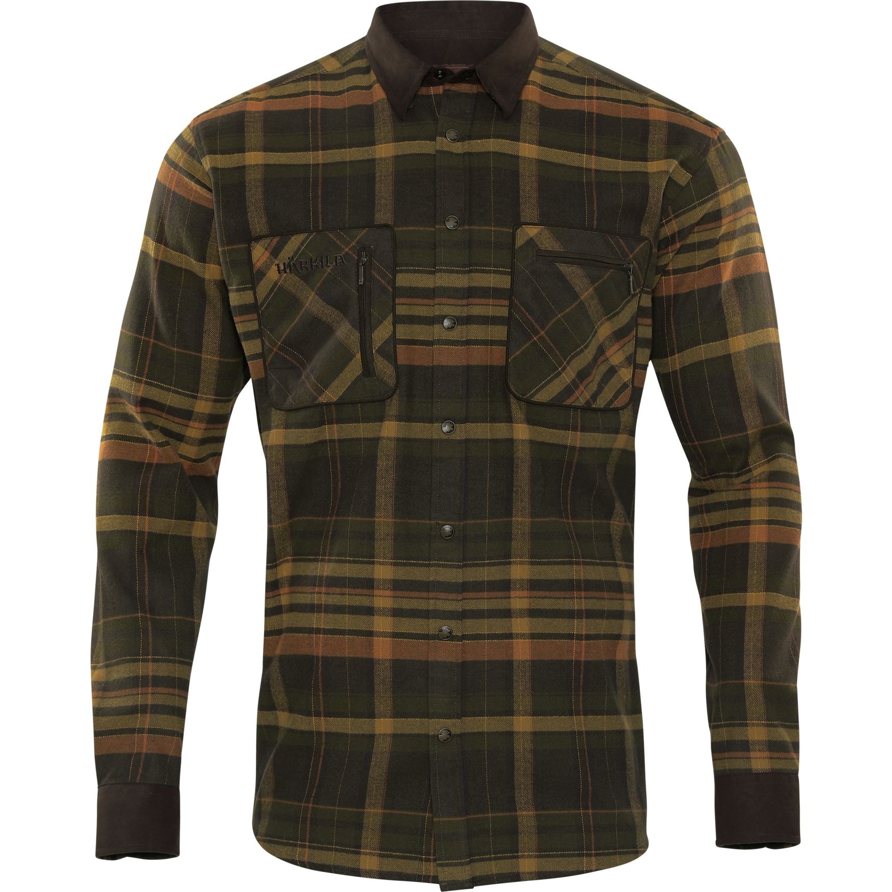 Härkila Pajala skjorta Green/Brown 3XL -
