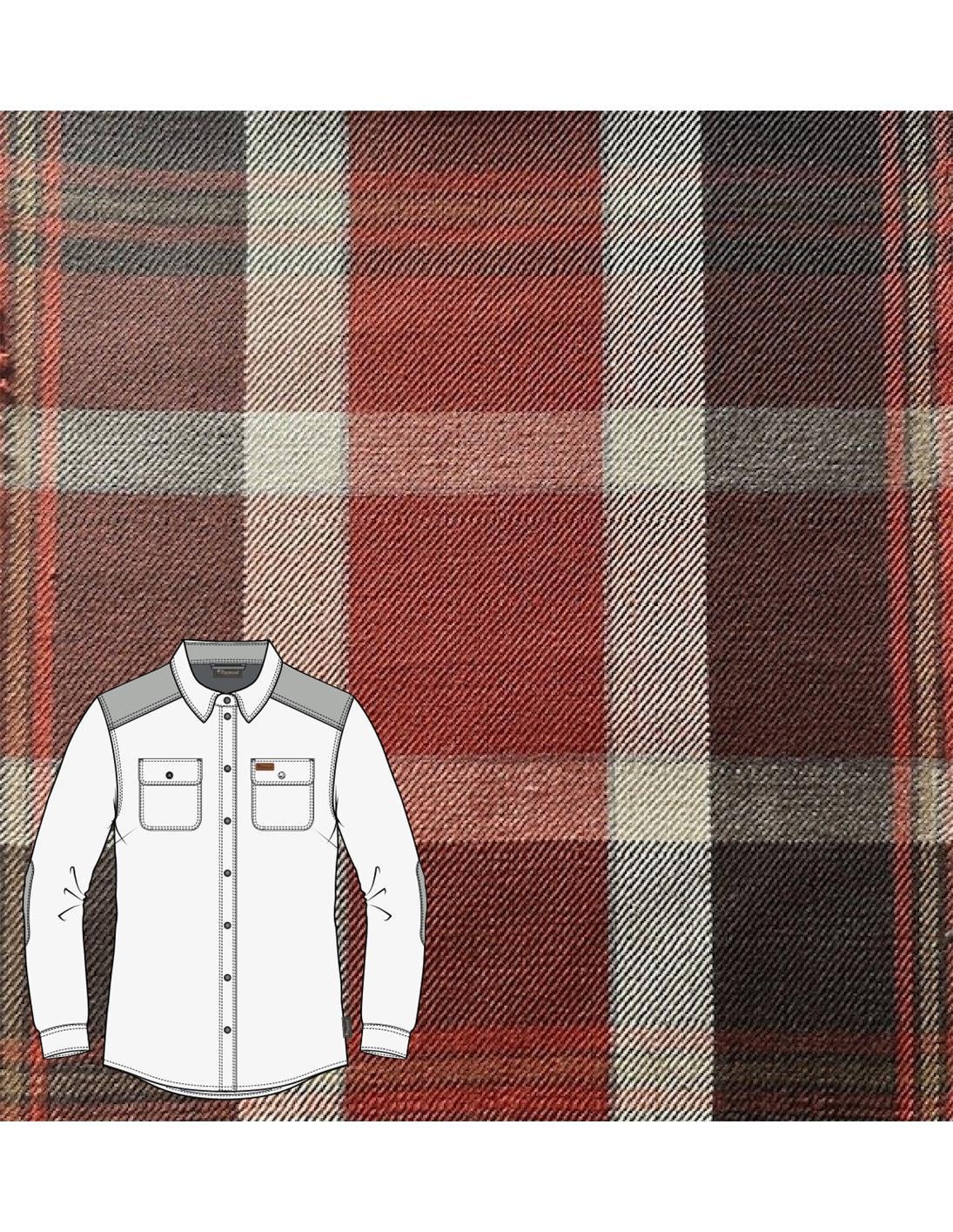 Pinewood Douglas Skjorta Dam Orange Clay/Dark Brown