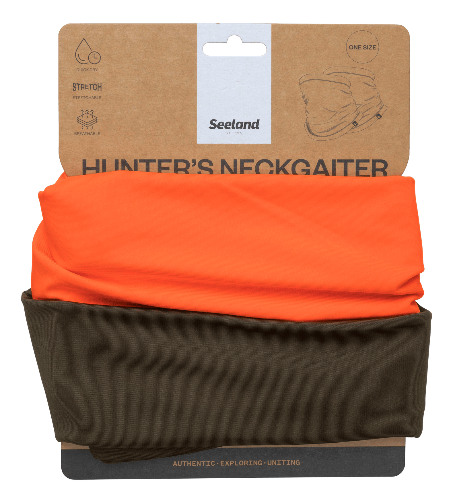 Seeland Spur Halsvärmare 2-pack Pine Green/Orange Blaze