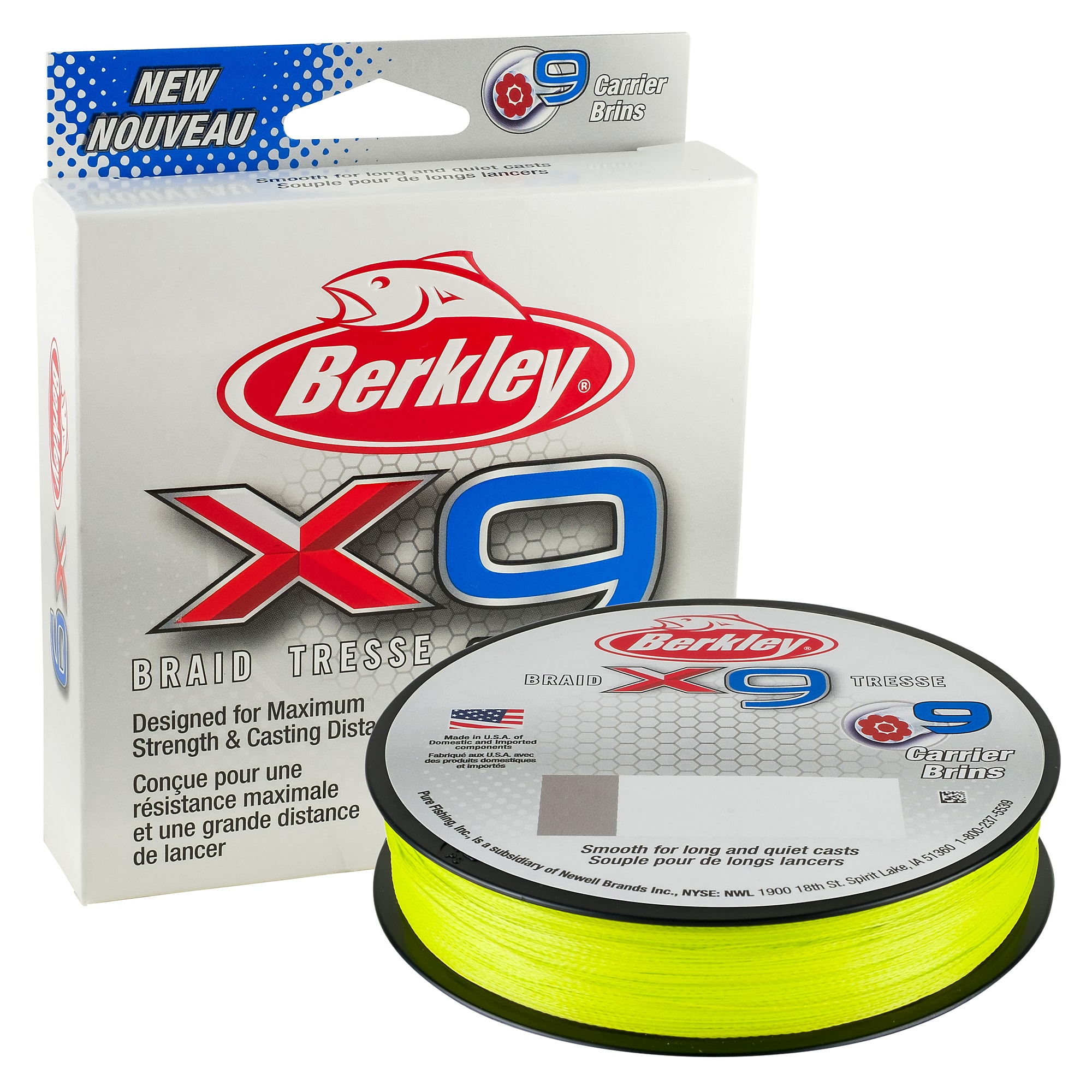 Berkley X9 Fiskelina Flame Green