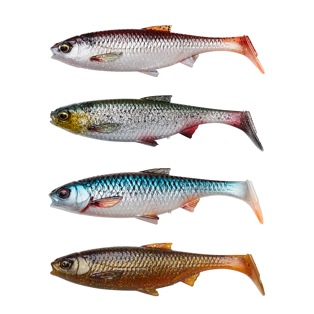 Savage Gear Jig SG 3D River Roach 8 cm 5 g Clear Water Mix 4-pack