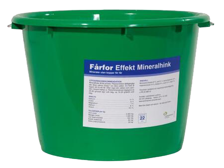 Mineralhink Får u Cu Grön 22kg/st