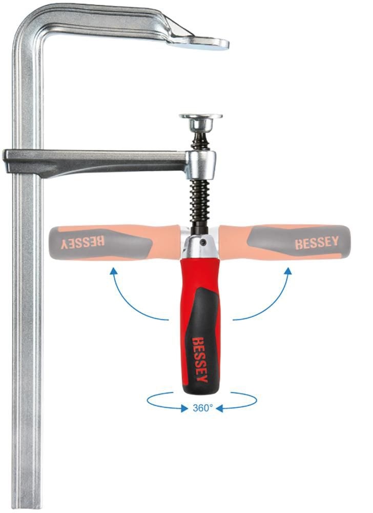 Bessey Skruvtving GZ-12KG med 2-komponentgrepp