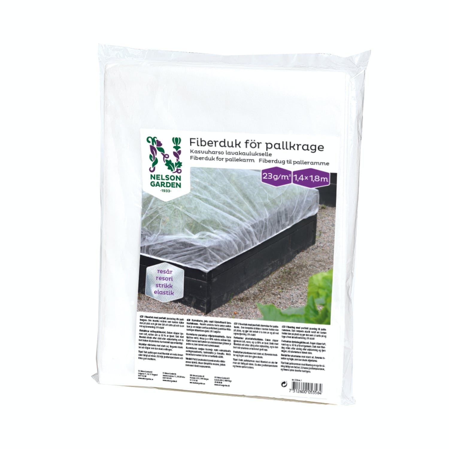 Fiberduk dyrkingskrage M. Elastisk