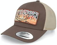 Skillfish Big Trout Patch Brown/Khaki Trucker One Size - (55-60 CM)